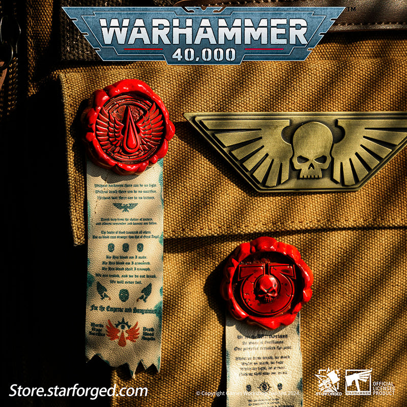 Warhammer 40K Brooch Peripheral Products Purity Seals 4 Piece Starforged Set 2